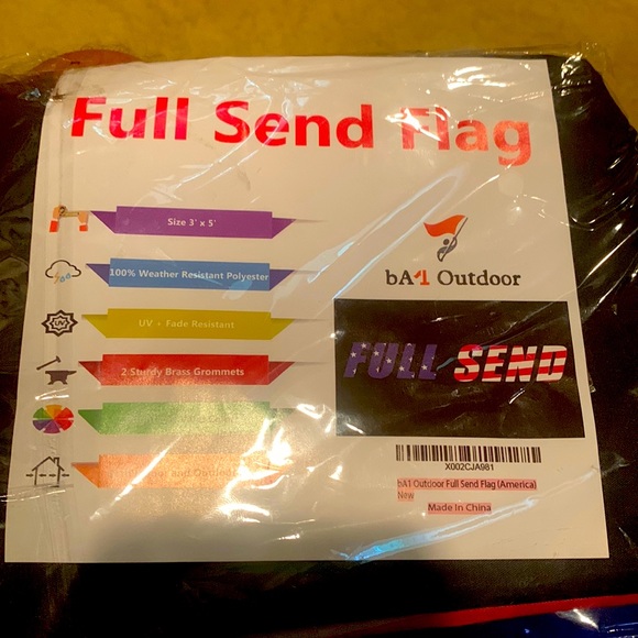 Red White and Blue Full Send Flag - Picture 1 of 1